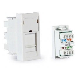 1/2 Panel conector RJ-45...