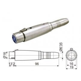 Adaptador XLR hembra a Jack...