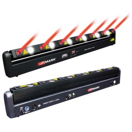 Barra Movil 6x3W + 7 Laser MARK MBAR 3230 R LASER