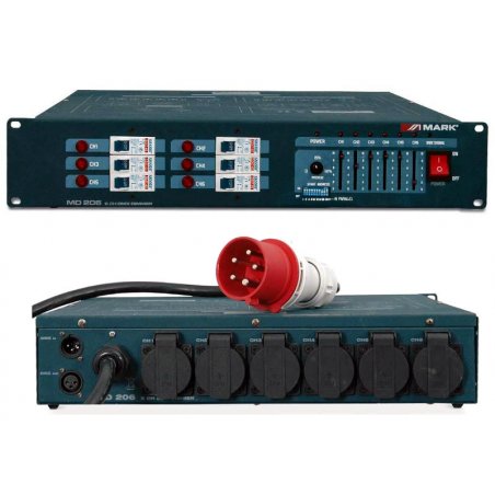 Dimmer DMX  6 canales  6x16A MARK MD 206