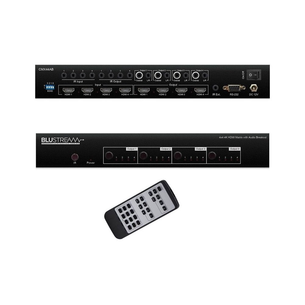 Matriz de conmutacion HDMI  4inx4out Blustream CMX44AB