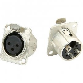 Conector de zocalo XLR...