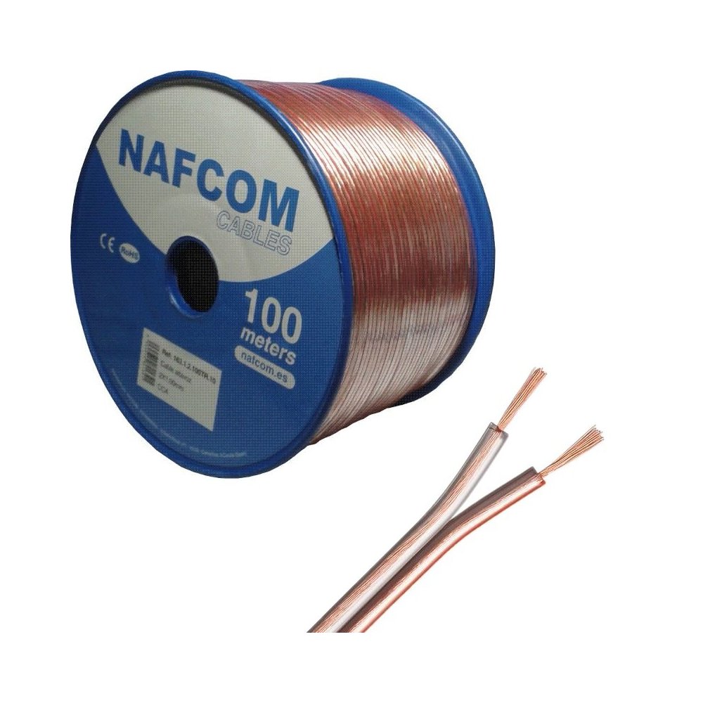 Cable altavoz transparente polarizado 2x1mm