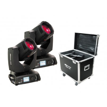 Set de 2 Cabezas Móviles + Rack MARK BEAM 198