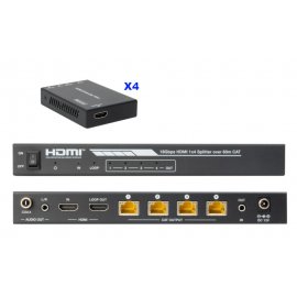 Distribuidor HDMI 1in- 4out CAT6 Fonestar FO-22CAT4