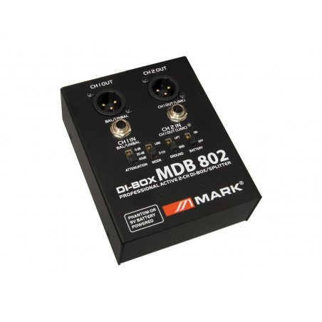 Caja de inyeccion activa de 2 canales MARK MDB 802